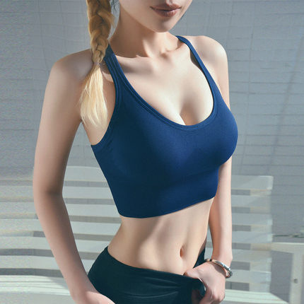 Shockproof Gathered Sports Bra | High-Impact Support & Secure Fit - Image 6