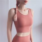 Shockproof Gathered Sports Bra | High-Impact Support & Secure Fit