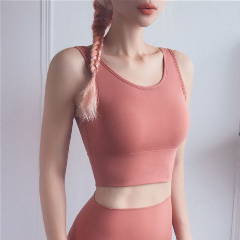 Shockproof Gathered Sports Bra | High-Impact Support & Secure Fit