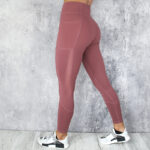Quick-Dry Cropped Leggings with Mesh Stitching | Running, Sports & Yoga