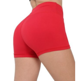 Women’s Seamless Biker Workout Shorts – Black